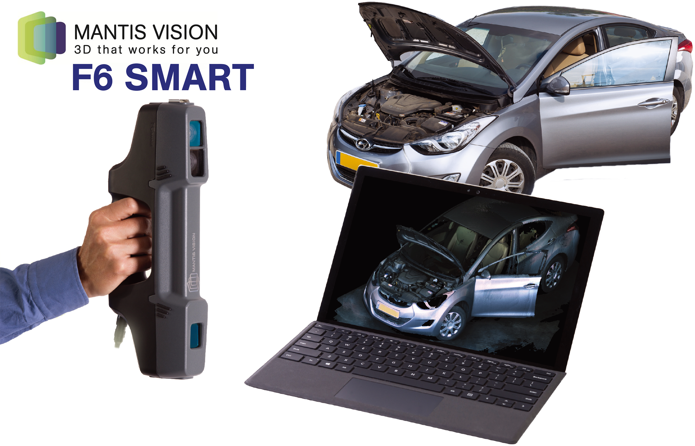 ハンディ3Dスキャナ『F6 SMART』